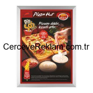 Tik Tak Çerçeve - Gönye Köşe Düz Alüminyum Çerçeve - B1 70×100 25mm