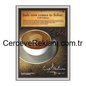 Tik Tak Çerçeve - Gönye Köşe Düz Alüminyum Çerçeve - B2 50×70 25mm
